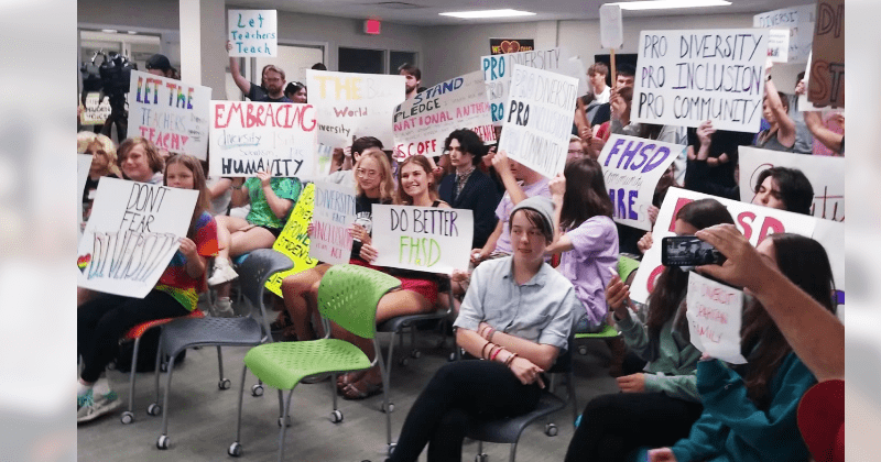 Students hold their own 'diversity day' after school board voted to ban the tradition