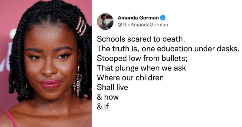 Amanda Gorman condemns U.S. inaction on gun violence in powerful poem after Uvalde school shooting