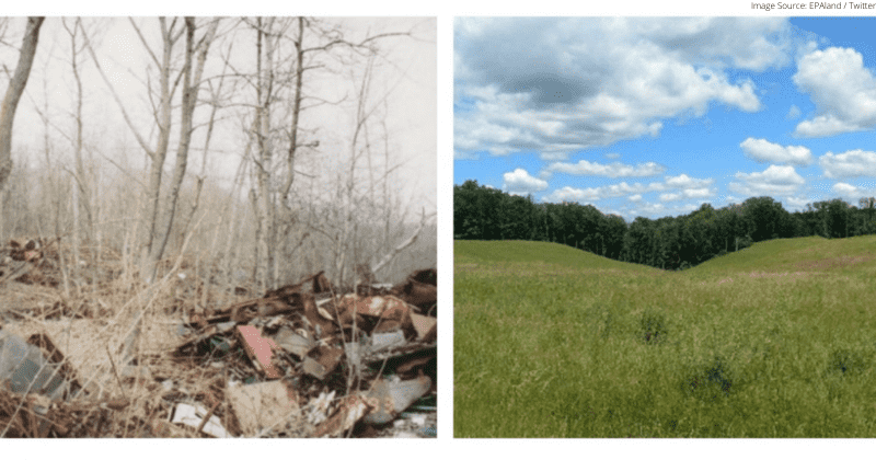 This area used to be full of toxic waste and rusting cars. Now, it's a national park.