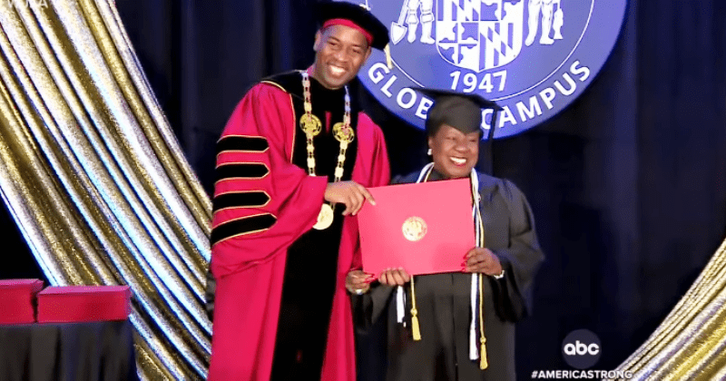 Woman graduates from college the day after her 82nd birthday