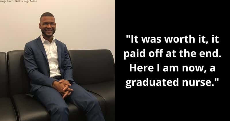 This determined nurse graduated from NYU years after he started working as a janitor there