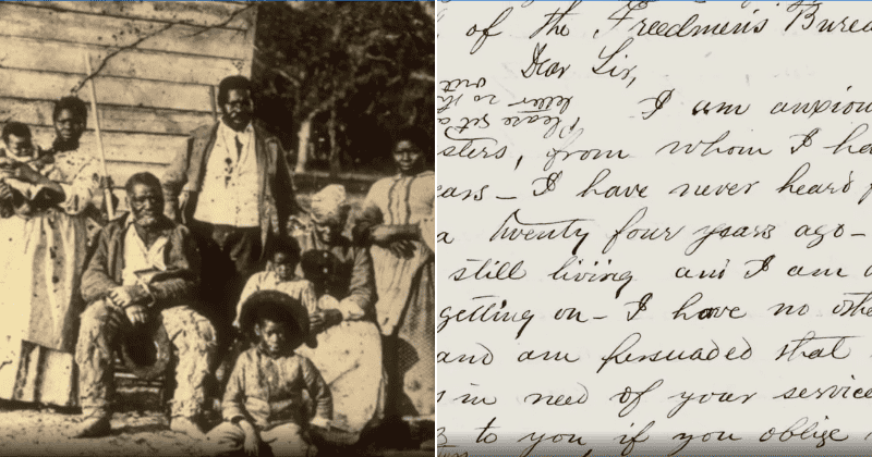 Former slave's letters searching for lost loved ones helps reunite family more than a century later