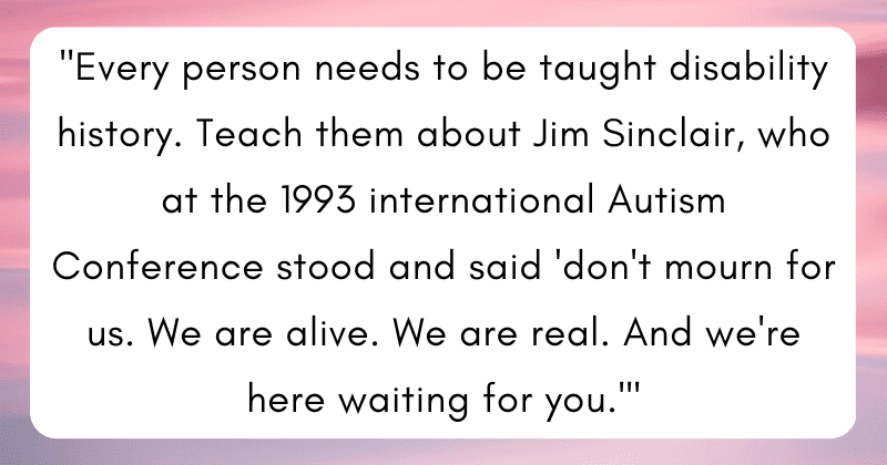 Person calls attention to disability history by sharing six events that aren't talked about enough