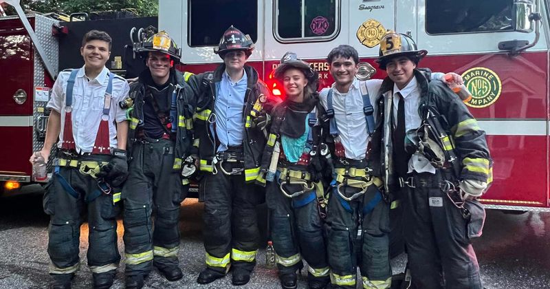 High school students leave graduation to put out fire at their classmate's house