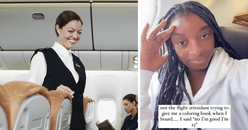 Simone Biles gets mistaken for a child on plane, flight attendant offered her a coloring book