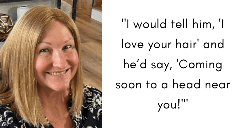 Man grows out hair to make a wig for his mother who lost her hair battling  brain tumor