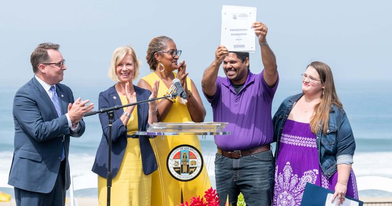 Black family receives deed to California beach a century after land was seized from their ancestors