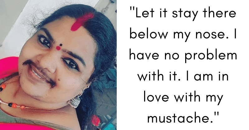 Meet the Indian woman who proudly flaunts her mustache: 'I can't imagine living without it'