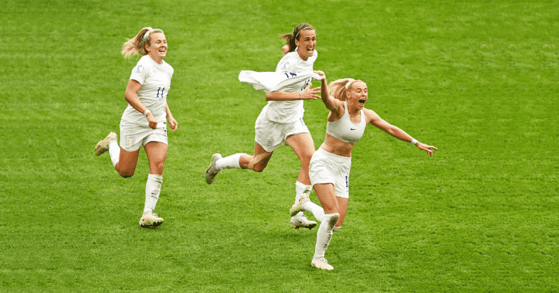 This photo of winning soccer star is a celebration of women's achievement and freedom of expression