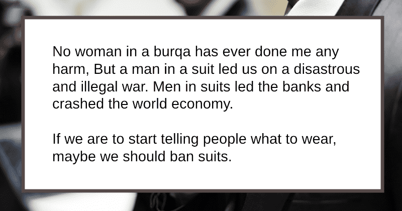 'No woman in burqa ever hurt me. Men in suits led us to war:' Man calls out hypocrisy of stereotypes
