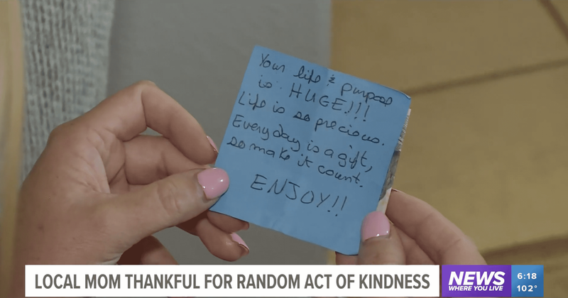 Mom on the verge of tears amid kids' meltdowns, moved by stranger's random act of kindness