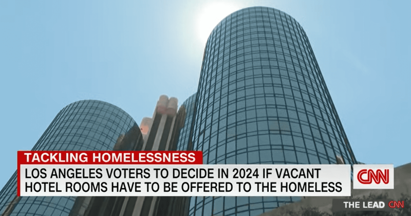 Offering empty hotel rooms to homeless persons may become mandatory. Los Angeles voters will decide.