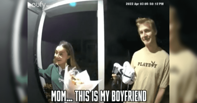 Girl's excitement when introducing mom to her boyfriend is winning hearts
