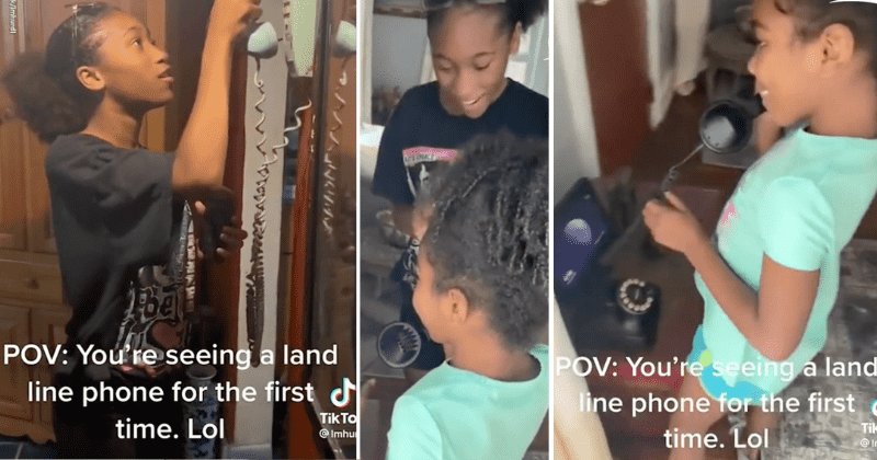 These kids' reaction to seeing landline for the first time is pure joy: 'This phone actually works'