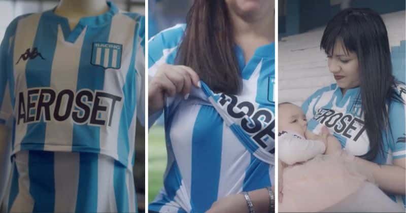 Soccer team creates first-of-its-kind jersey that allows mothers to breastfeed while cheering the team