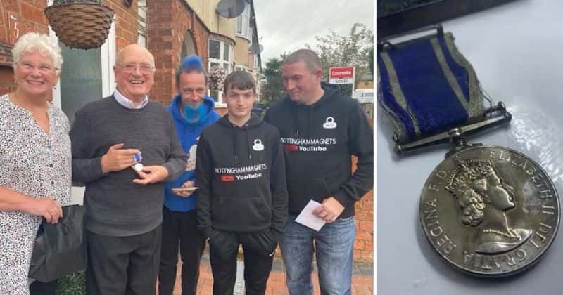 Teen 'unbelievably' reunites 'heartbroken' retired officer with service medal stolen from him
