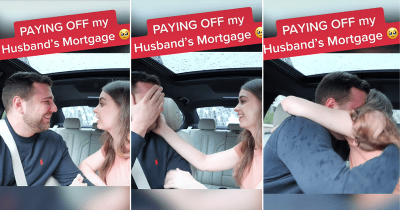Man breaks down in happy tears after wife surprises him by paying off his mortgage