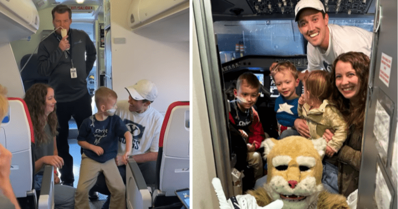 6-year-old boy fighting cancer gets a heartwarming surprise on the flight: 'He was really excited'