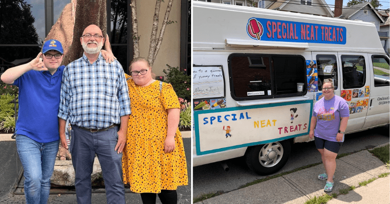 Dad of two kids with Down syndrome buys an ice cream truck for them to run: 'Special neat treats'