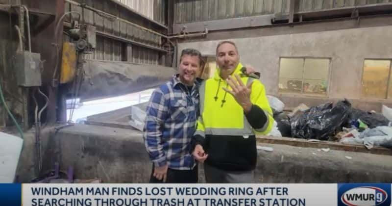 Man finds wife’s lost wedding ring among 20 tons of trash — thanks to a celery stalk