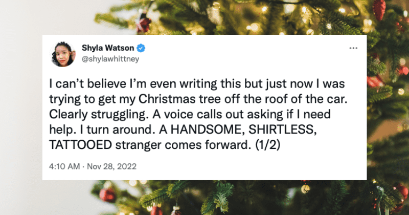 Woman shares a real-life Hallmark movie moment with a stranger and people are rooting for love