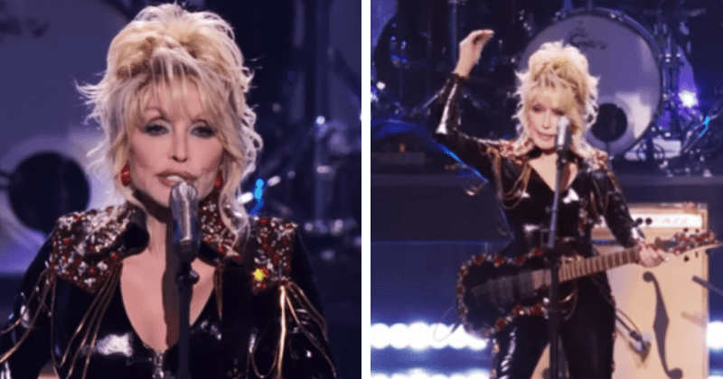 Dolly Parton 'earns' her induction into the Rock and Roll Hall of Fame with stirring rock song