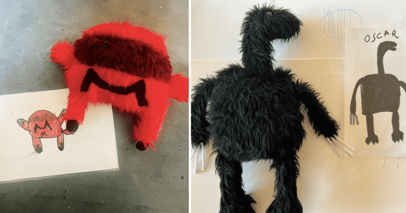 Teacher makes toys for her young students based on their drawings and they are so adorable