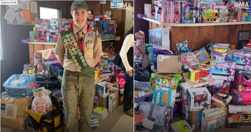 Boy scout who was in foster care turns Secret Santa, buys Christmas gifts for children in foster care