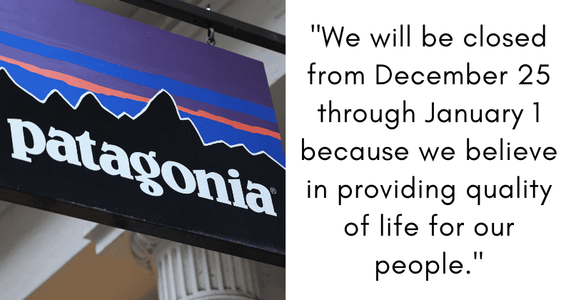 Patagonia closes its offices and stores for a week to give employees paid time off for holidays