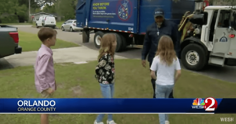 Triplets reunite with garbage collector who was their 'hero' when they were 3 year olds
