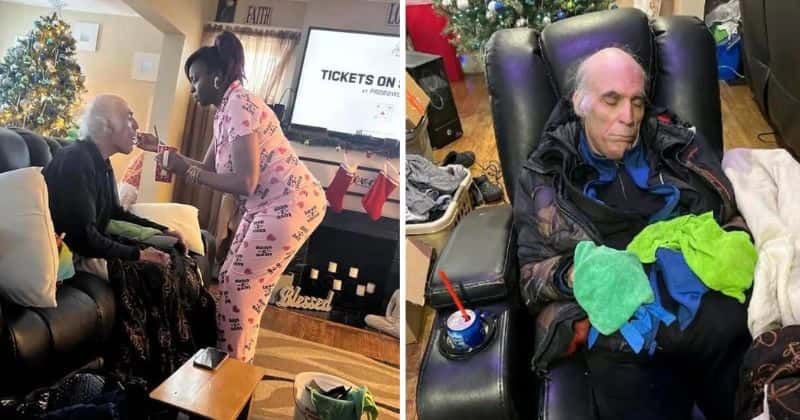 Woman saves 64-year-old man from horrifying snowstorm. He was crying in pain outside her door