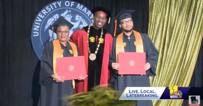 Mother and son graduate from the same university fulfilling kindergarten promise made 20 years ago