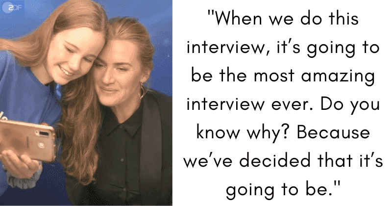 Kate Winslet pauses interview to give heartwarming pep talk to young interviewer: 'You’ve got this!’