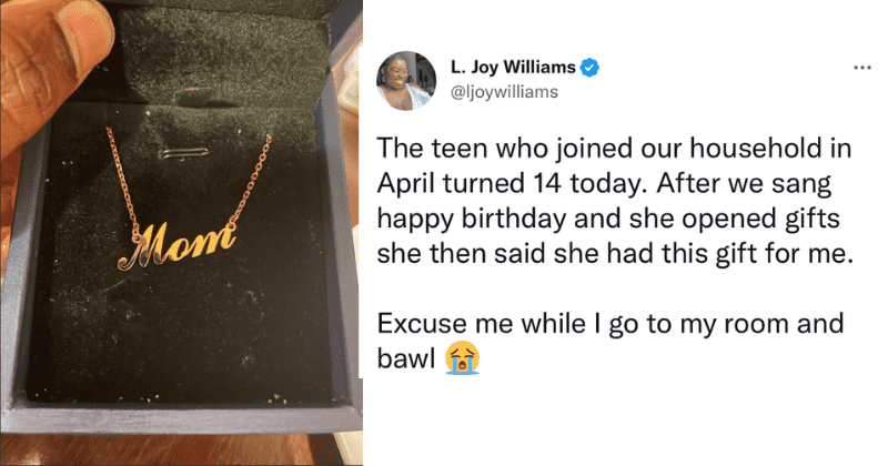 Mother shares the sweet story behind the 'mom' pendant gifted to her by her foster child