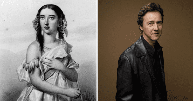 The real-life Pocahontas is actor Edward Norton's 12th great-grandmother, records confirm