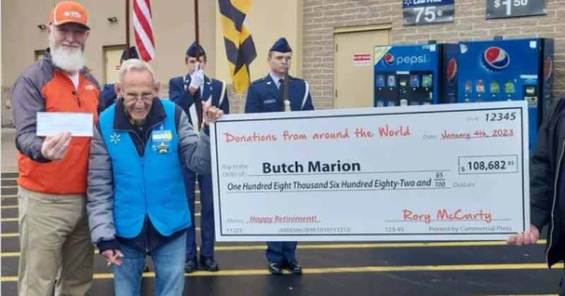 Kind man raises over $100,000 to help Navy veteran retire. The 82-year-old was working at Walmart