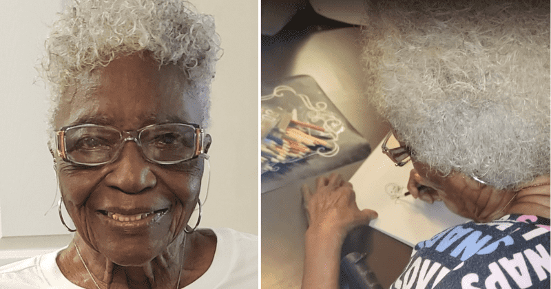 105-year-old woman with memory loss is using her passion for art to keep going