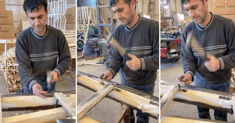 'Nailed it': Video of a man wielding a hammer at breakneck speed has left everyone mesmerized