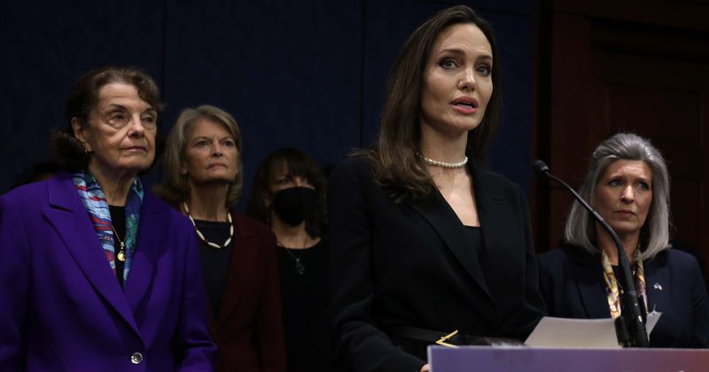 This powerful speech by Angelina Jolie about domestic violence resonated with so many