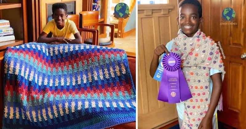 Teen prodigy has extraordinary crocheting skills and uses it to raise money to help his village
