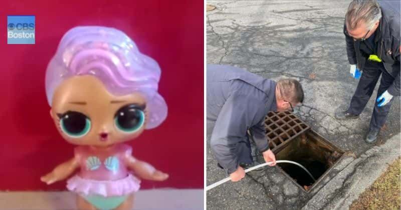 Firefighters save young girl's birthday by rescuing her doll from a storm drain 