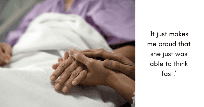 Quick-thinking 8-year-old saves great-grandmother after she got stuck under the car