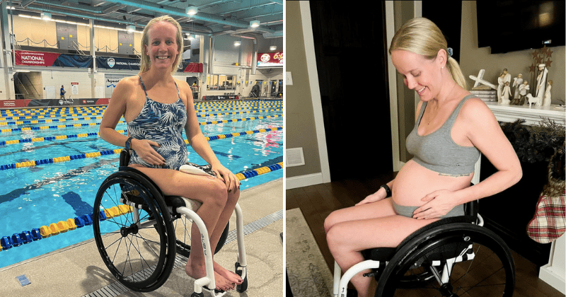 Paralympic swimmer wants athletes and disabled mothers to know that 'motherhood is possible'