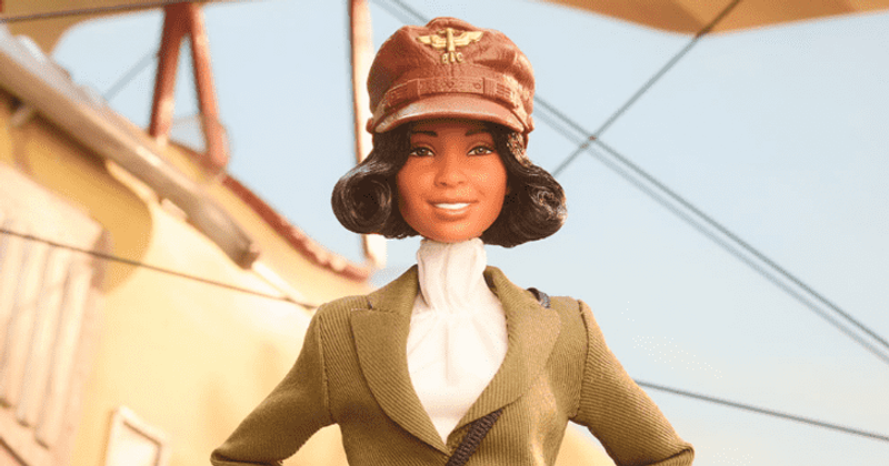 Barbie inspires with a new doll modeled after Bessie Coleman, the first Black woman pilot