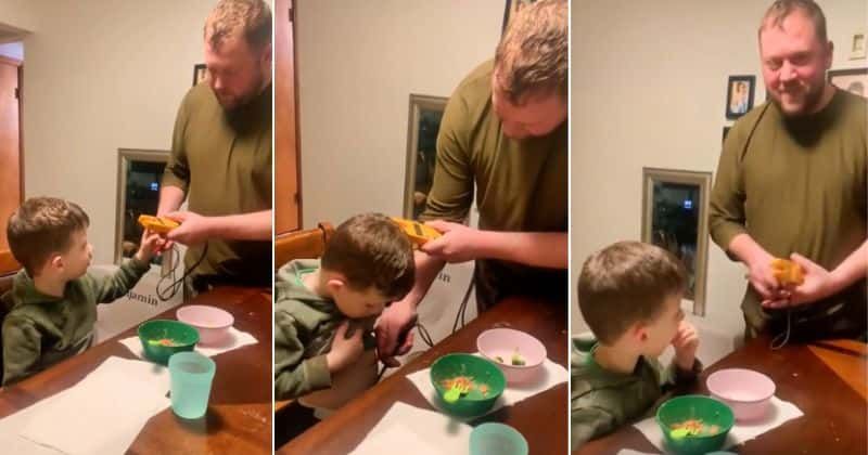 Dad uses 'scientific' method to convince his kid to eat his greens and it's simply genius