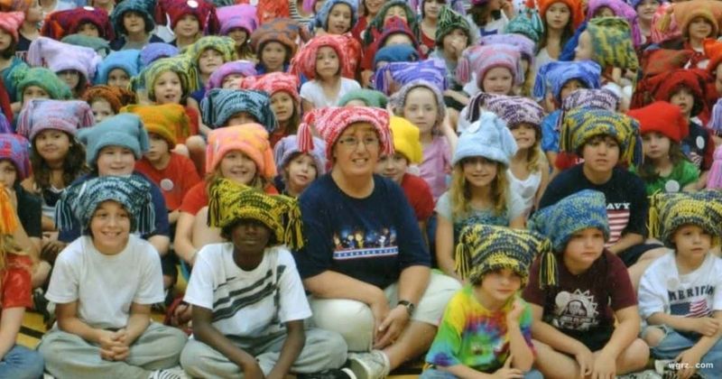 Bus driver 'Miss Patty' knits more than 7,000 hats for the students she drives to school