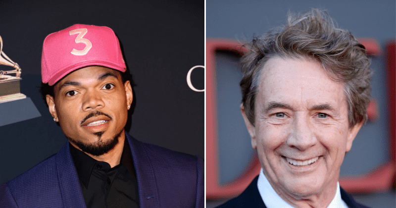Martin Short gives up his seat so Chance the Rapper and his daughter can sit together on the flight