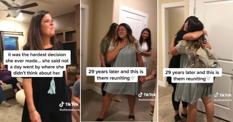 Mom meets her daughter for the first time in 29 years after placing her up for adoption