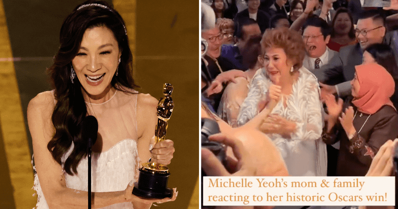 Michelle Yeoh's mom had the most 'proud mama bear' reaction to her daughter's historic Oscar win