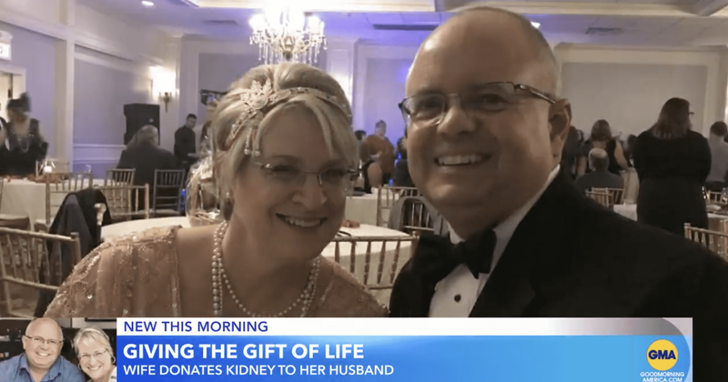 Wife becomes unexpected living donor for husband's life-saving kidney transplant: 'Share your spare'